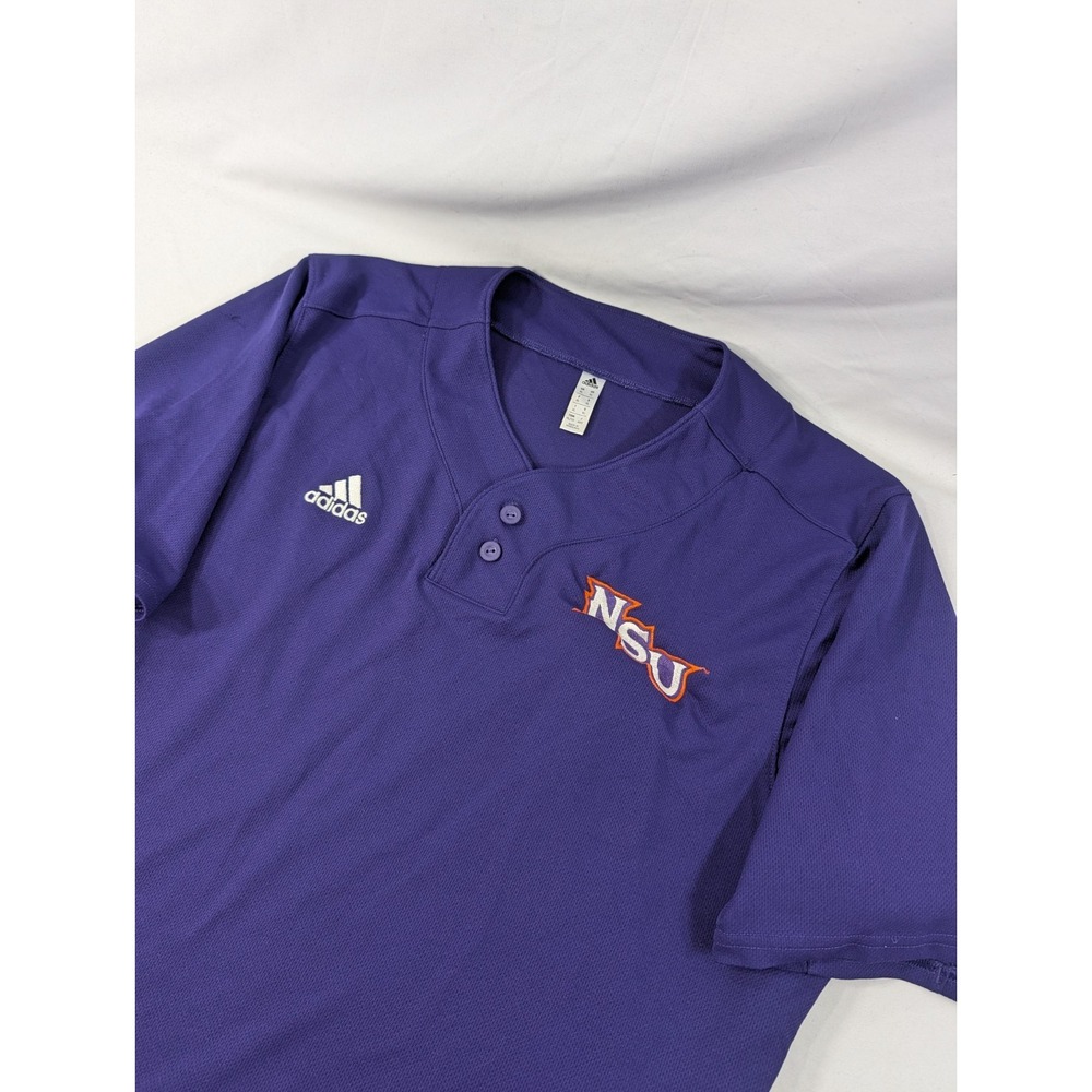 Adidas Northwestern State University Demons Baseball Shirt XL Purple #22